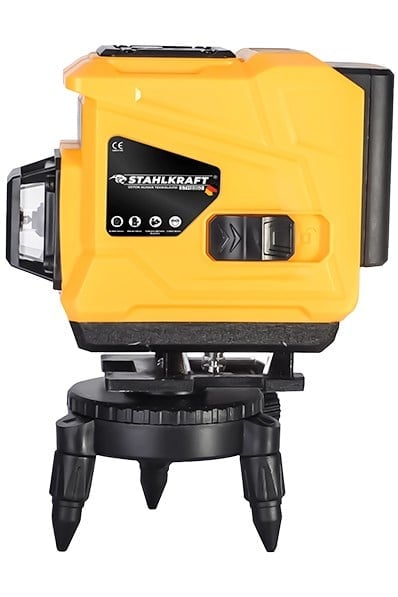 STAHLKRAFT STH 8850 Akülü Lazer Terazi 12 Köşe 360° Otomatik Hizalamalı Lazer Yeşil Çizgili
