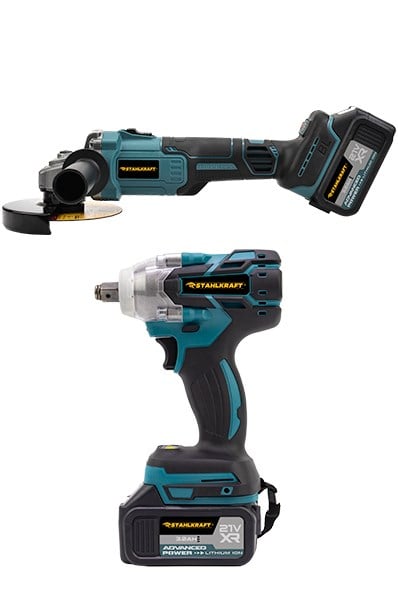 STAHLKRAFT STH 9930 2'li Ultra Set Şarjlı Taşlama Şarjlı Somun