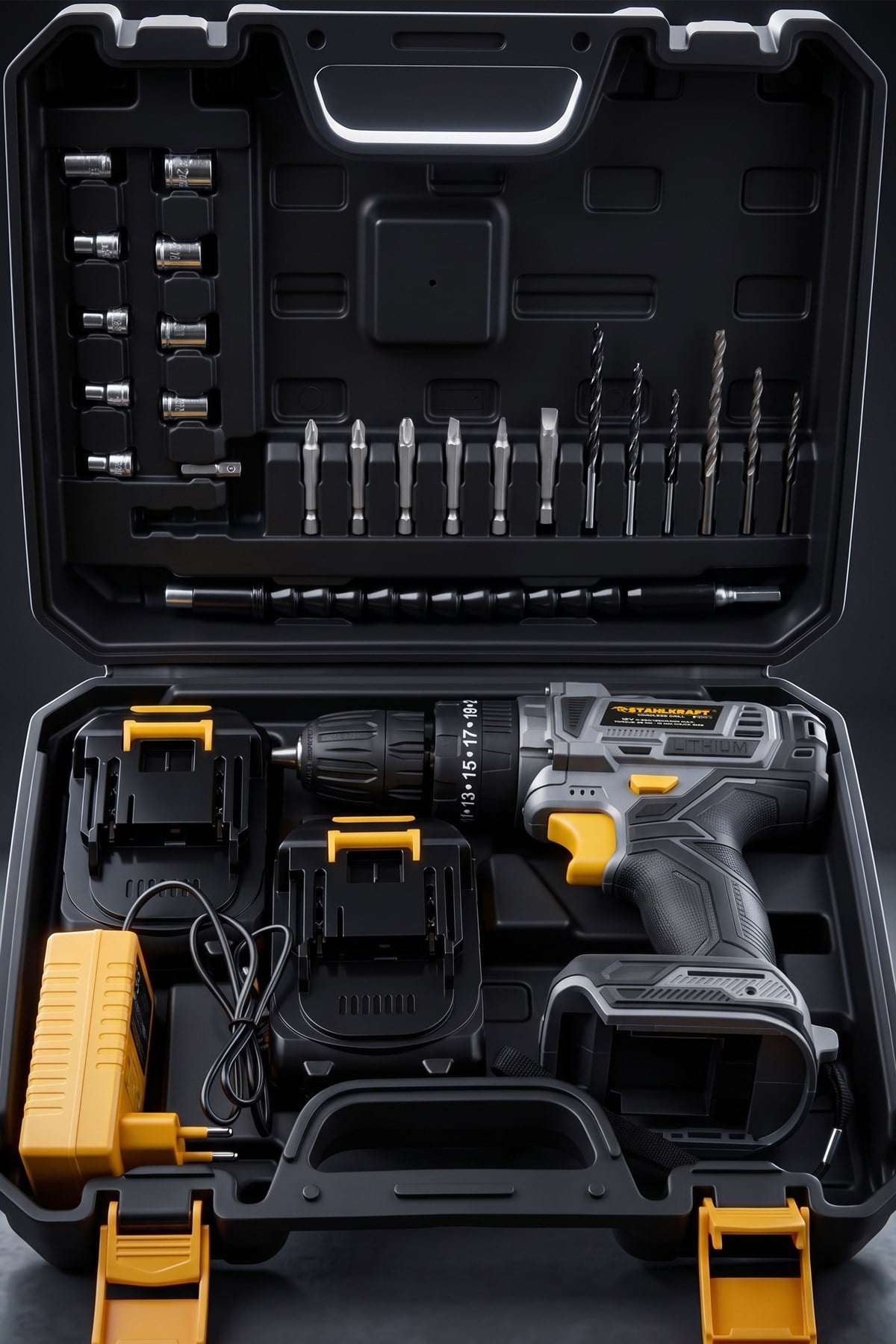 Stahlkraft H15 2103 Darbeli Vidalama Matkap 12V 24 Parça Uç Seti Hediyeli