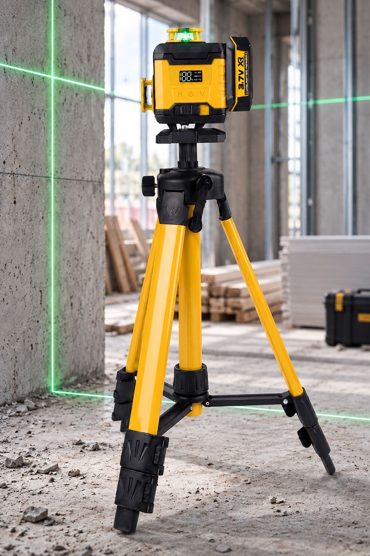 STAHLKRAFT STH 8861 S Çift Akülü 360° 16 Çizgi Otomatik Hizalamalı Tripodlu Lazer Hizalama Cihazı