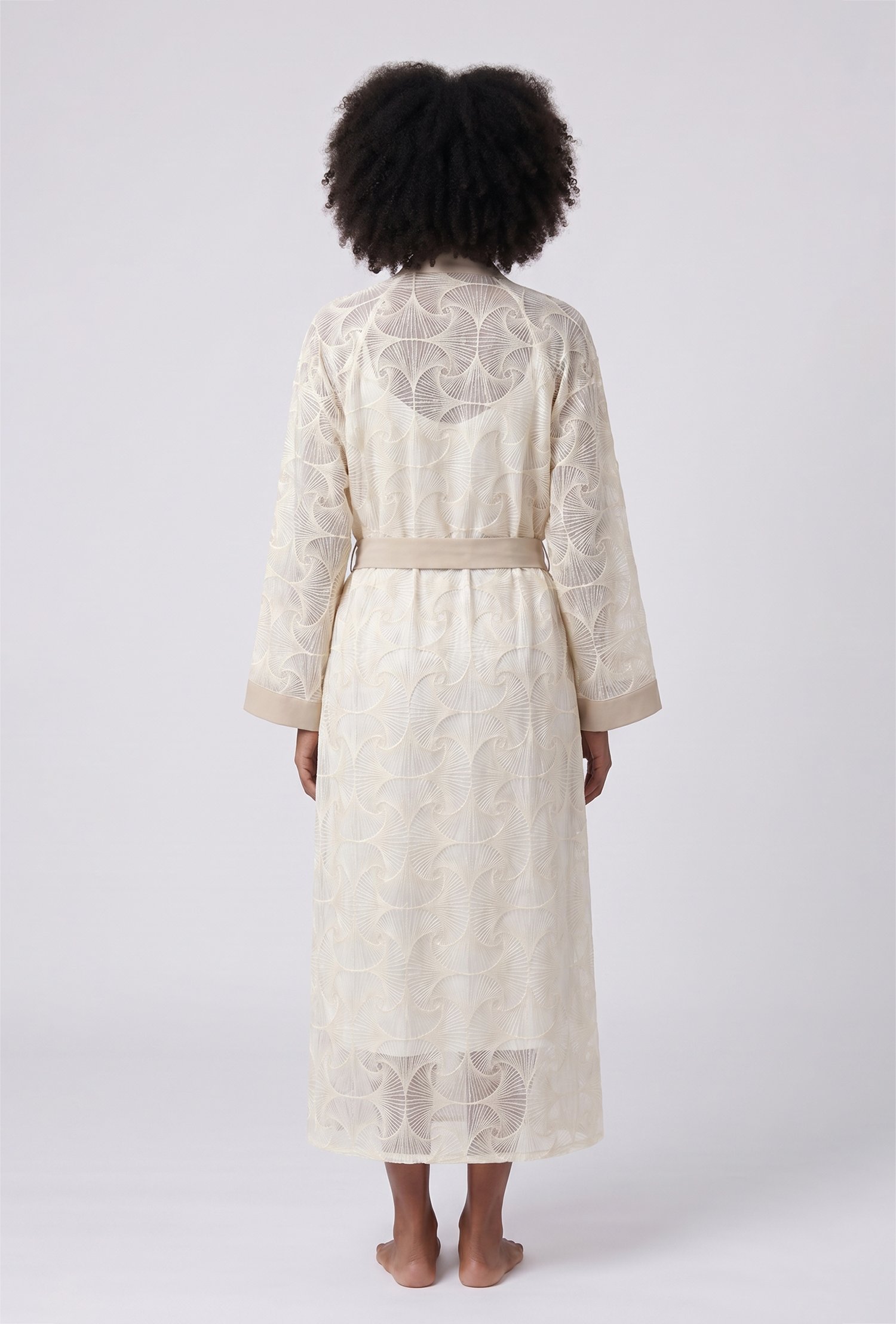 Dokuma Detaylı Kimono