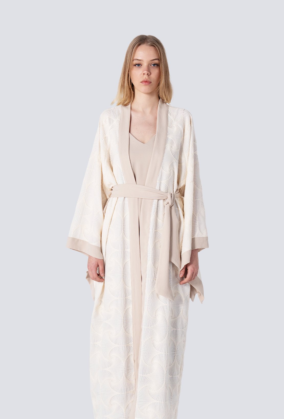 Dokuma Detaylı Kimono