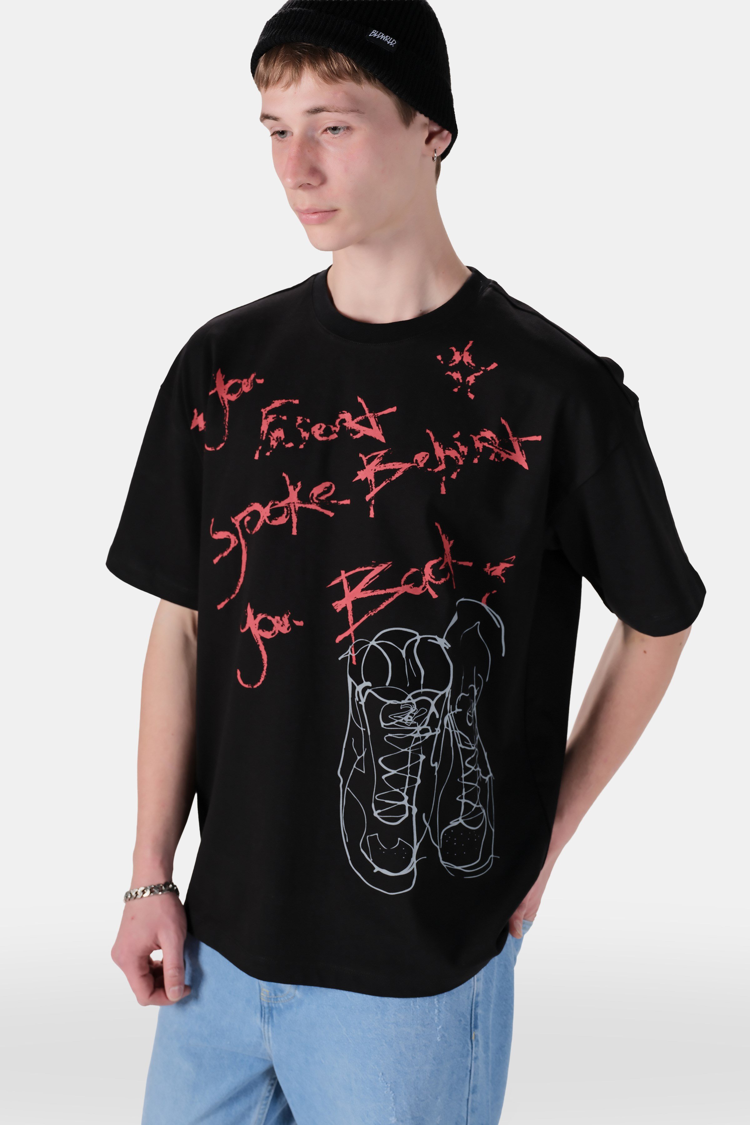 Baskı Detaylı Loose Fit Tshirt