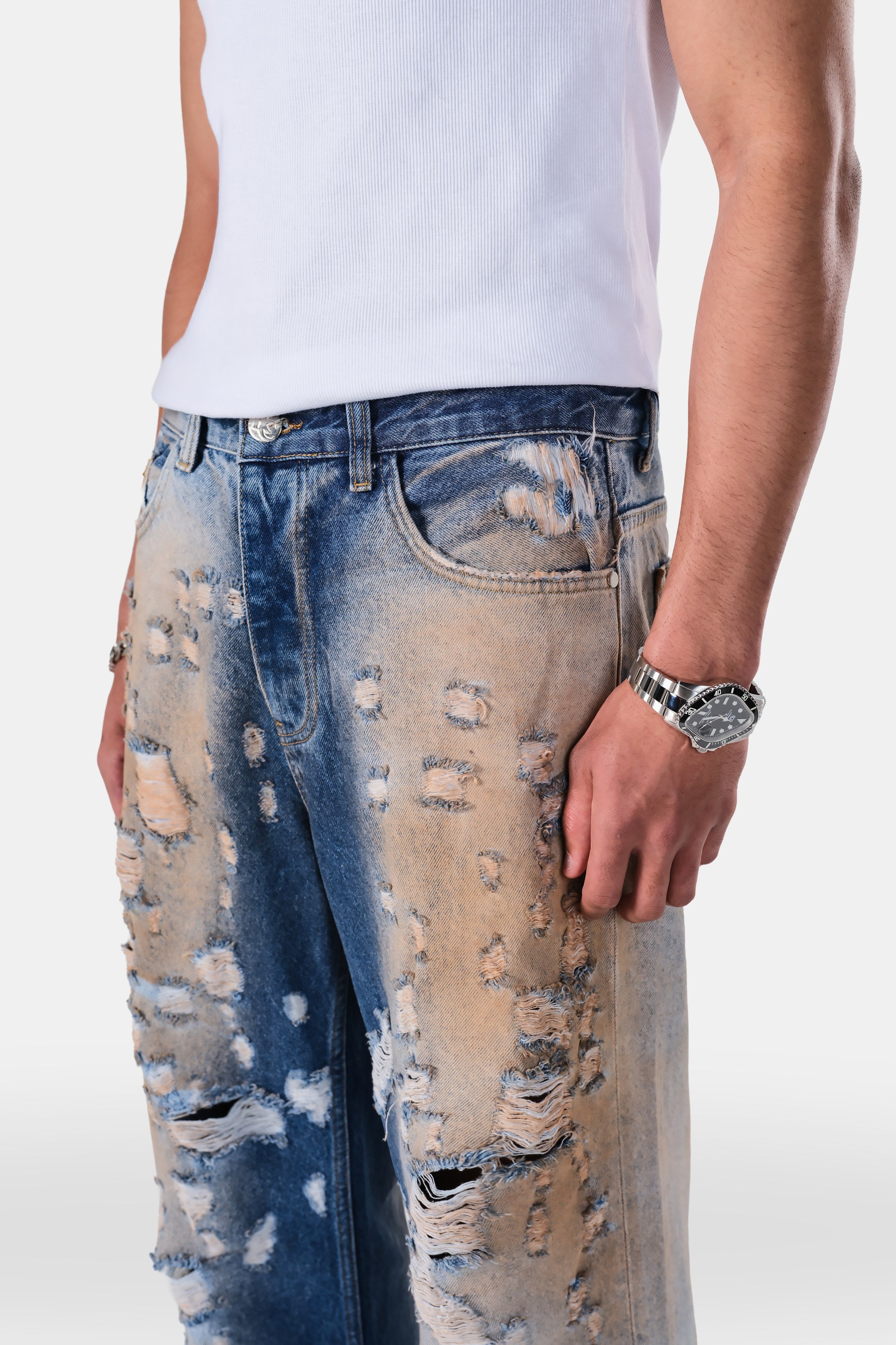 Çan Paça Destroy Detaylı Jean