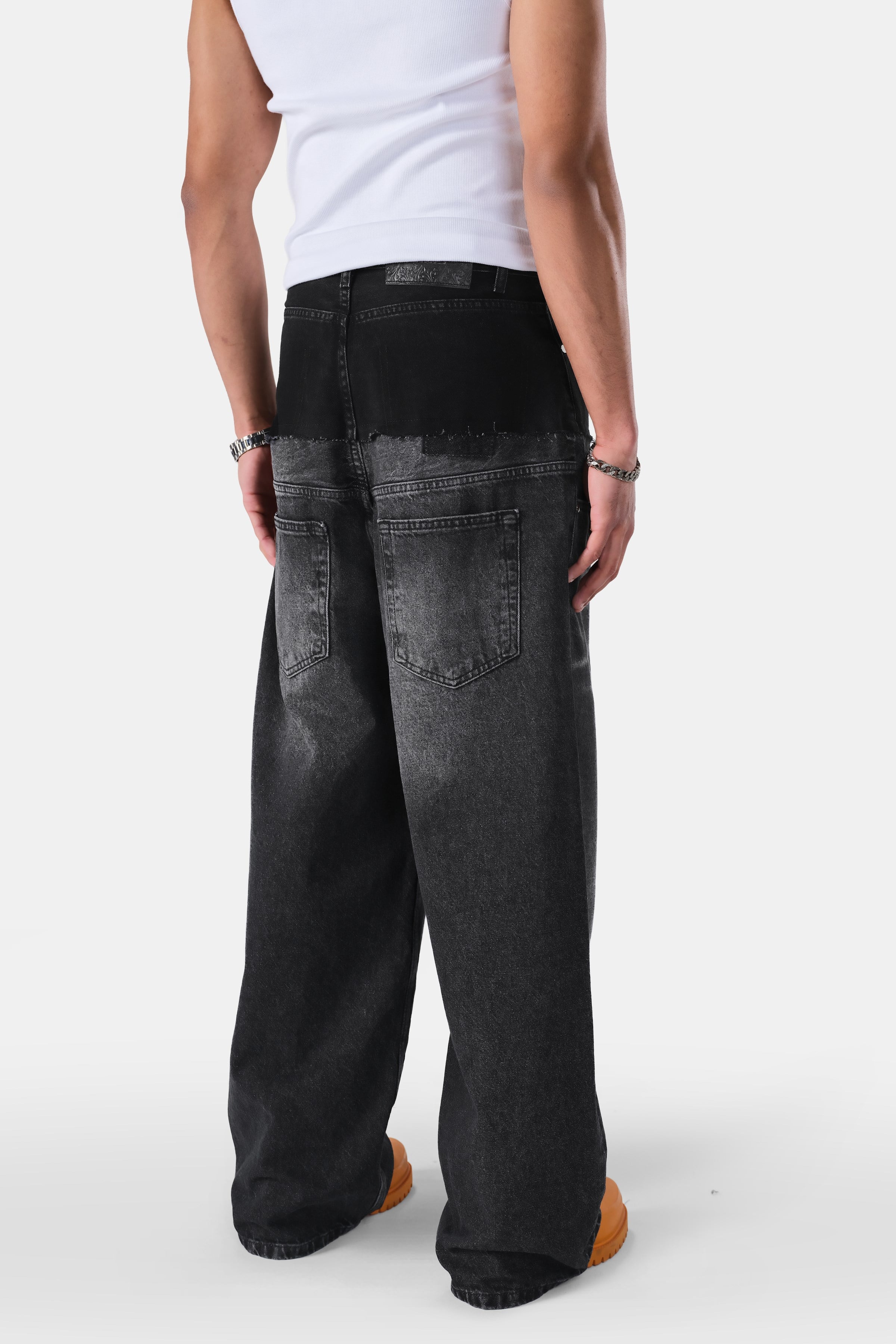 Çift Belli Baggy Fit Denim Jean
