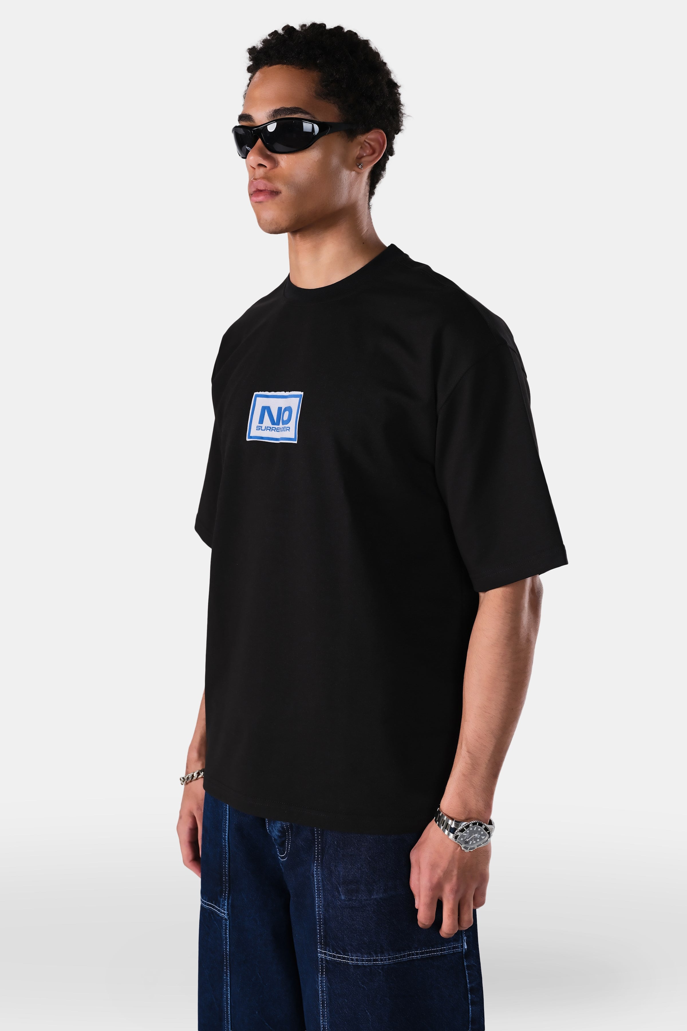 Kabaran Baskı Detaylı Oversize Fit Tshirt