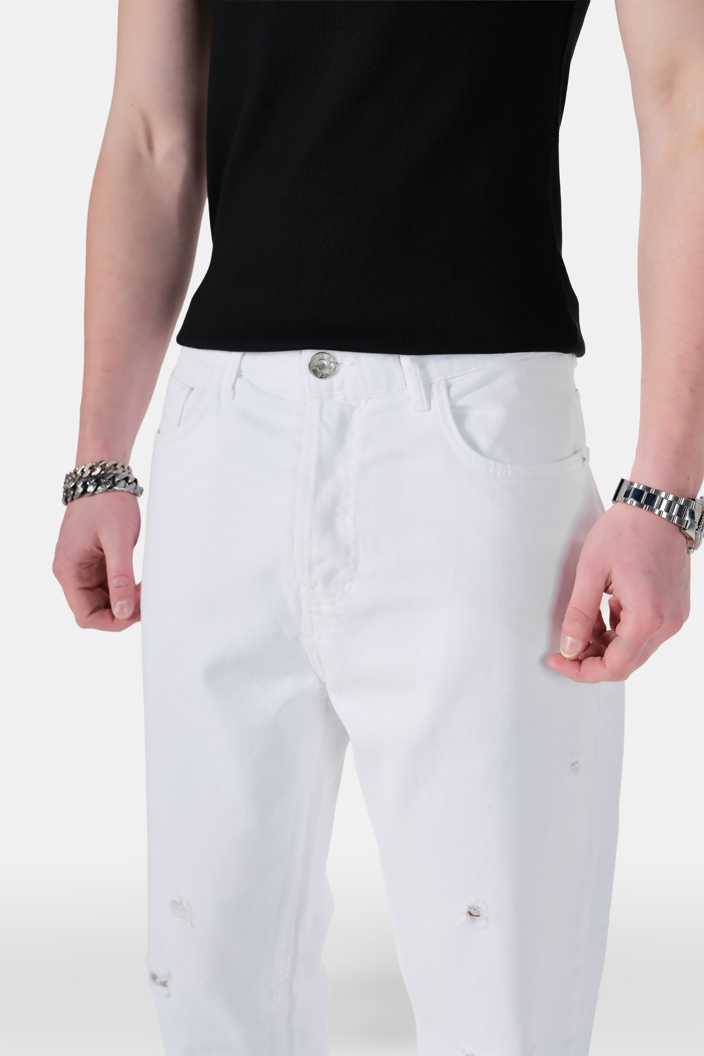 Yırtıklı Boyfriend Fit Jean