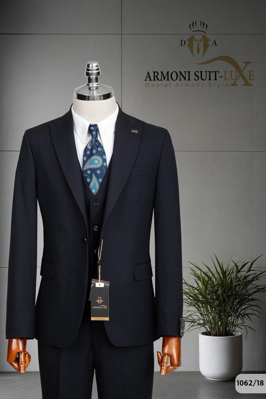SLIM FIT TAKIM ELBİSE YELEKLİ