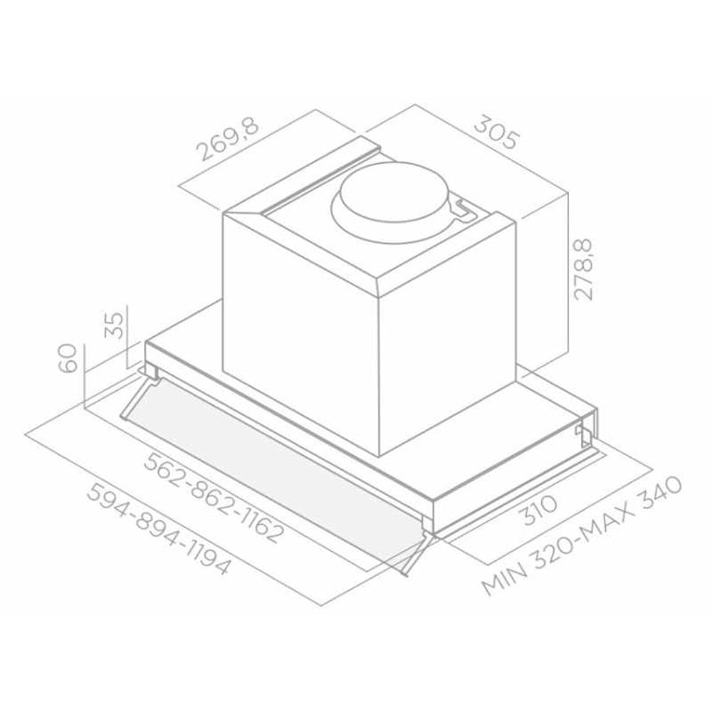 Elica BOX IN PLUS IXGL.A.60 Ankastre Davlumbaz, 60 cm