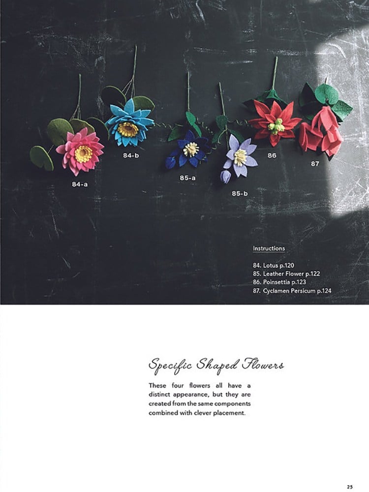 101 Beautiful Felt Flowers (İngilizce)