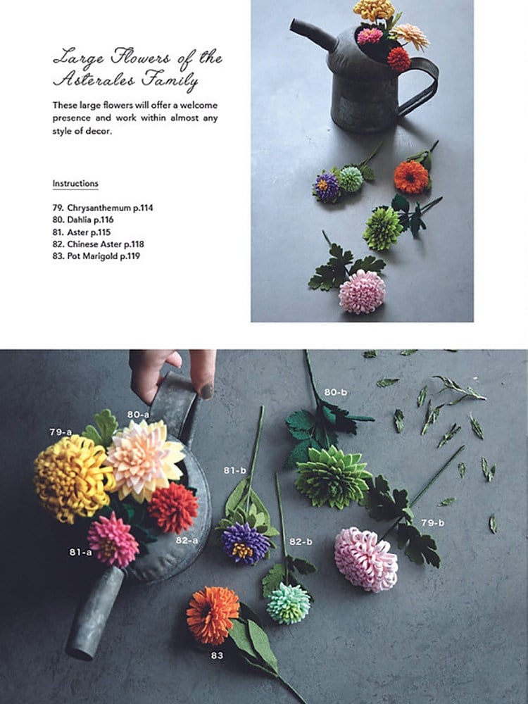 101 Beautiful Felt Flowers (İngilizce)