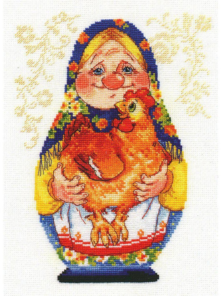 Alisa Granny Counted Cross Stitch Kit (Aida, Threads and Chart Included) - 6-09