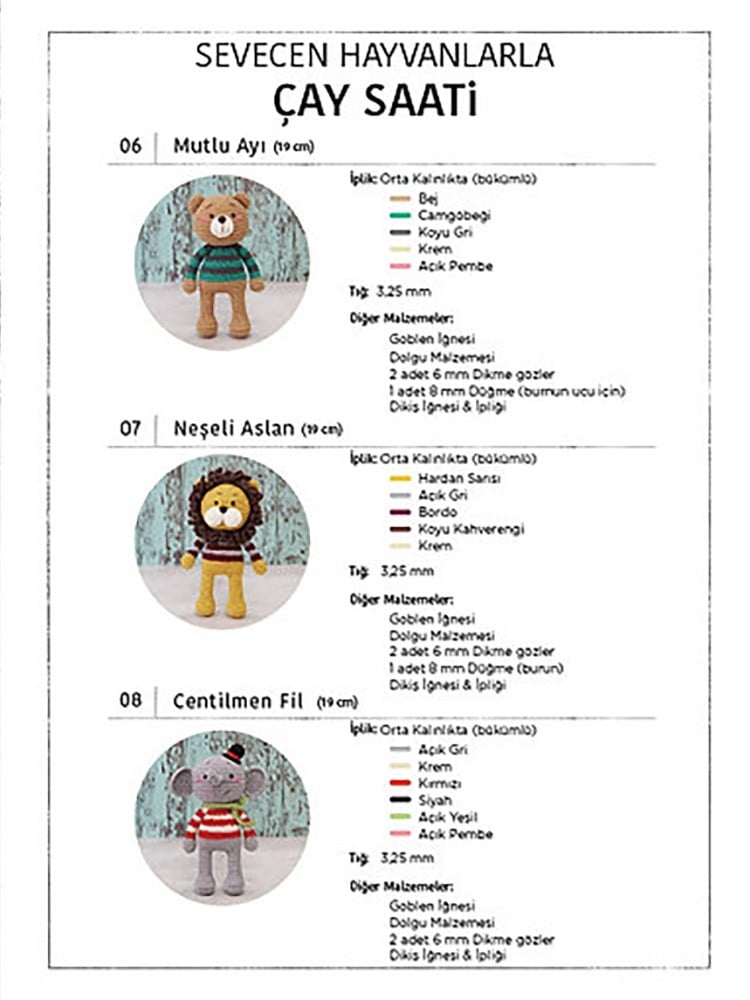 Amigurumi Oyuncaklar Koleksiyonu Kitabı