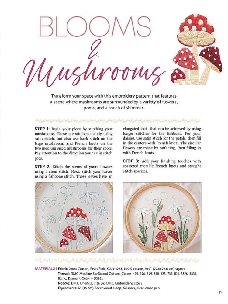 Blossoming Embroidery Nakış Kitabı (İngilizce)