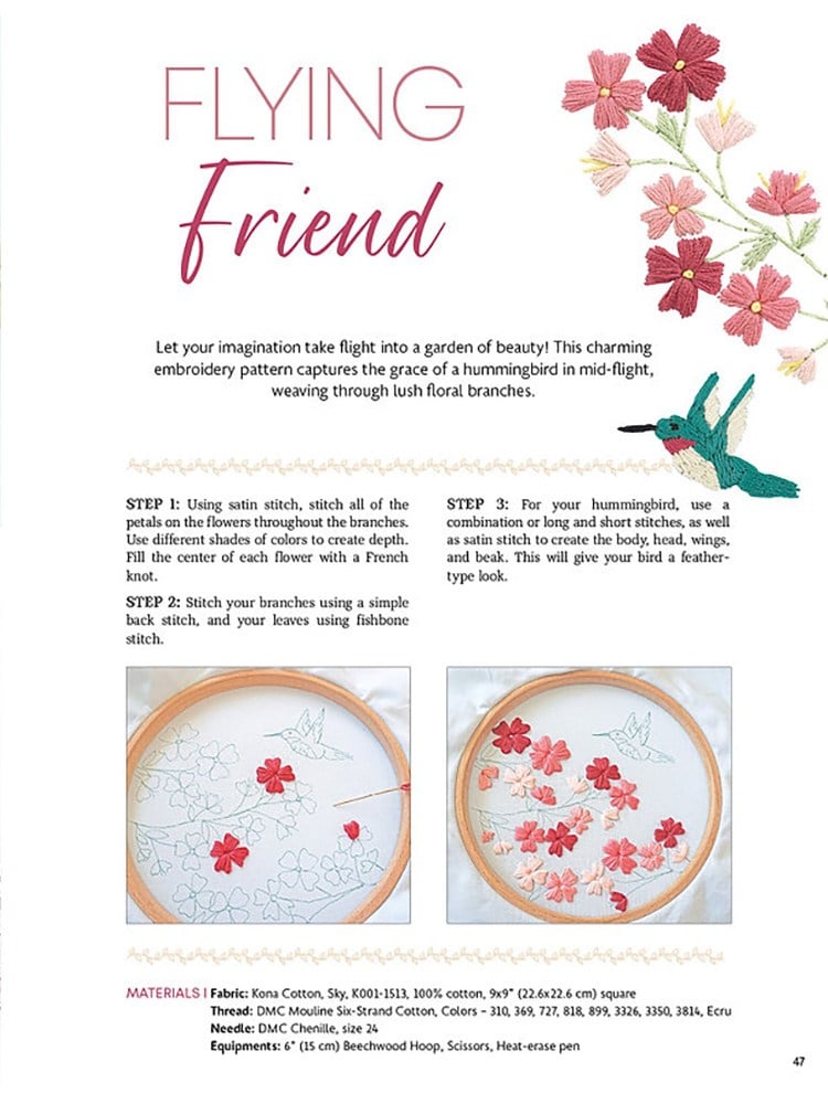 Blossoming Embroidery Nakış Kitabı (İngilizce)
