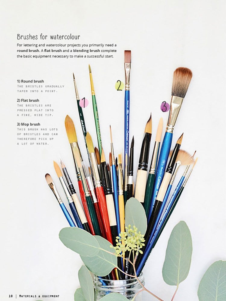 Brush Lettering And Watercolor (İngilizce)