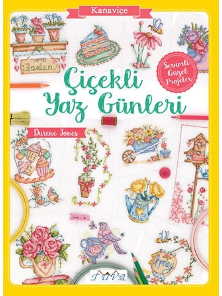 Çiçekli Yaz Günleri Kanaviçe Kitabı