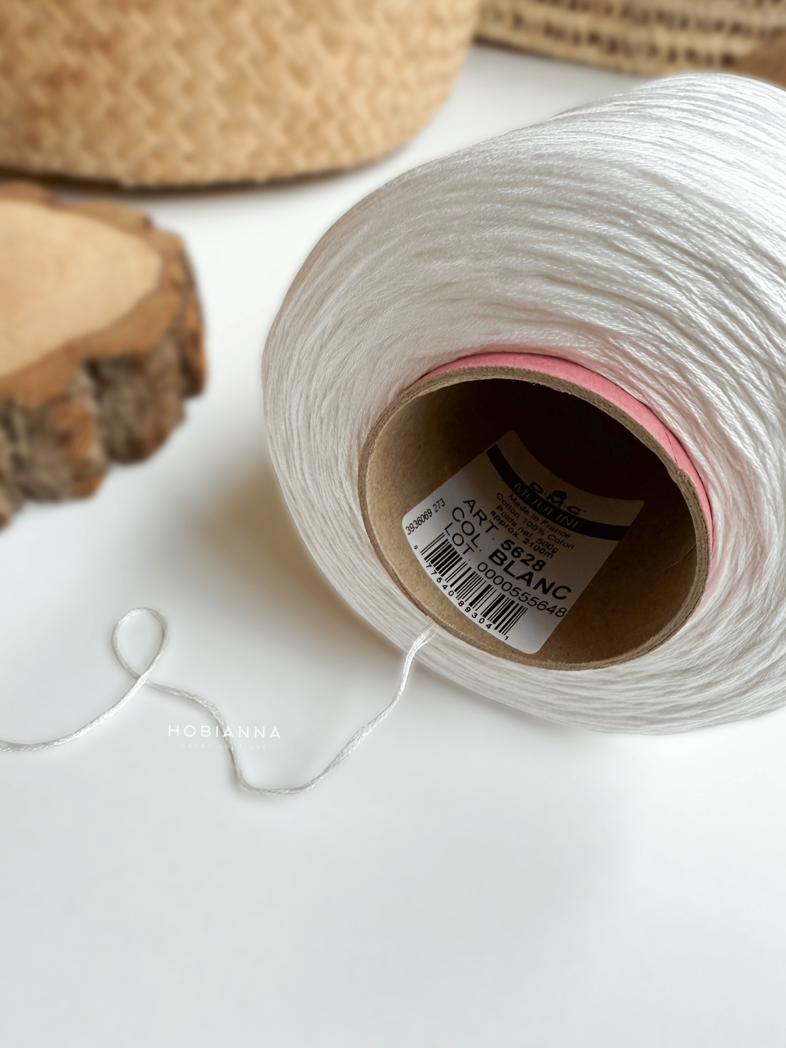DMC Mouliné Thread 5628-BLANC - 500gr - 2100m
