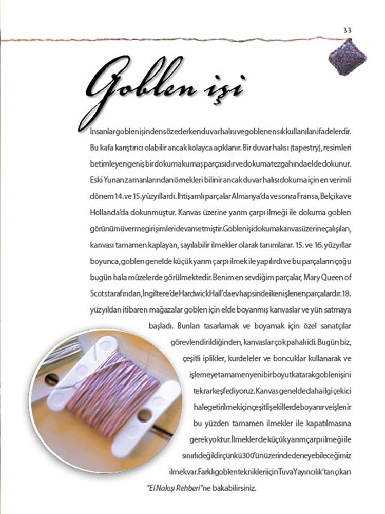 El Boyaması İplikler ile Nakış Teknikleri