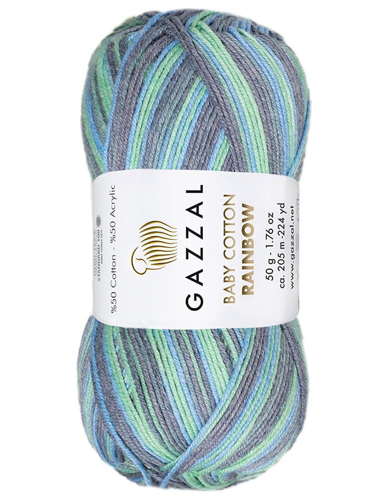 Gazzal Baby Cotton Rainbow 50 gr No: 484