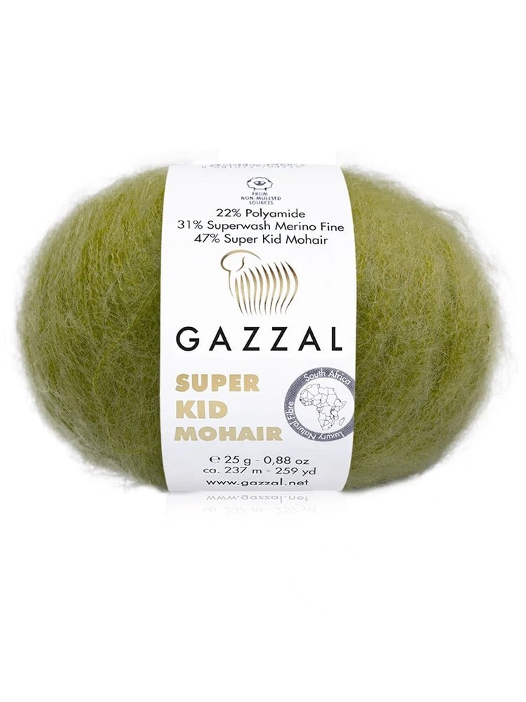 Gazzal Super Kid Mohair Örgü İpi 25 gr | No: 64422