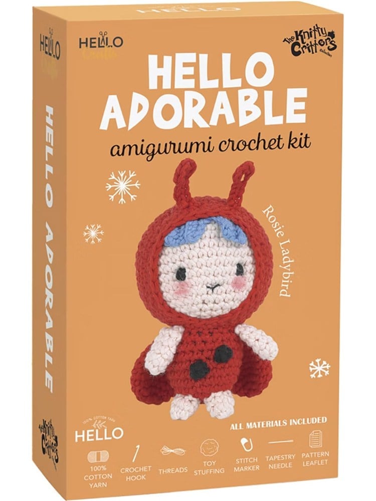 HELLO Adorable Amigurumi Kiti - KC881 - Rosie Ladybird