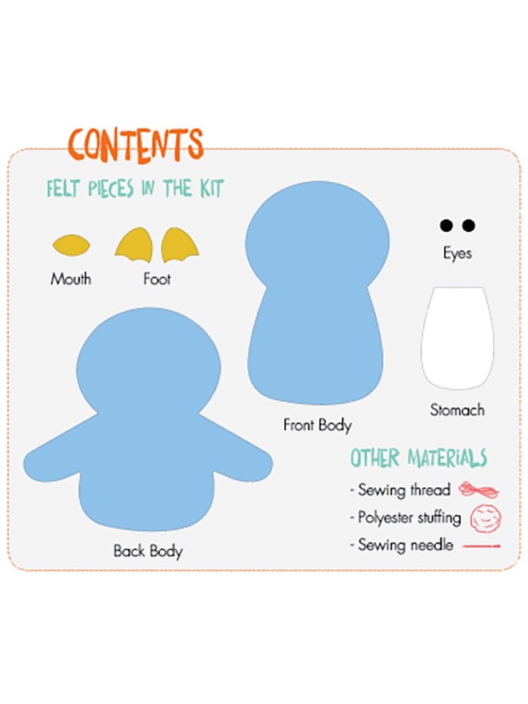 Hello Felt Pals Keçe Dikiş Kiti - Birdy