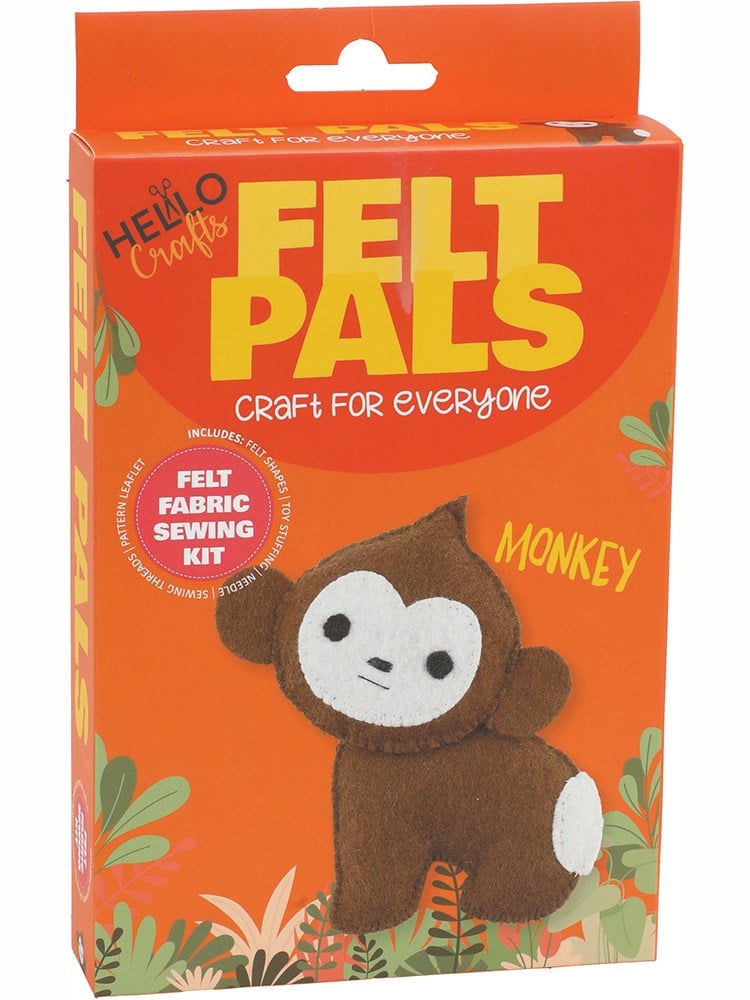 Hello Felt Pals Keçe Dikiş Kiti - Maymun
