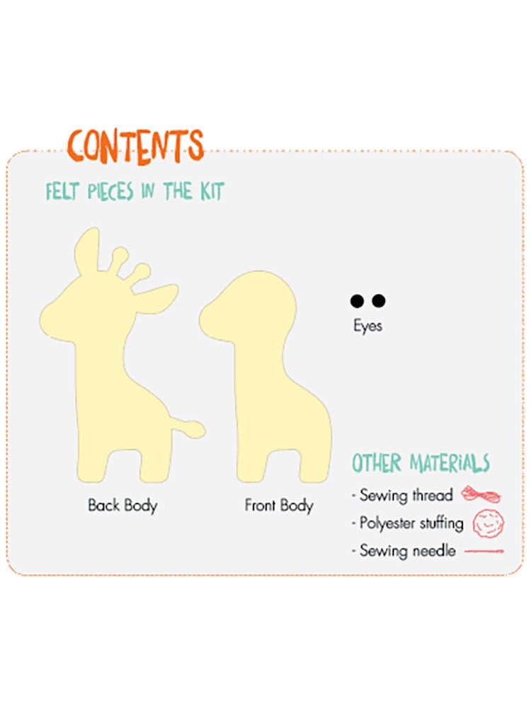 Hello Felt Pals Keçe Dikiş Kiti - Zürafa