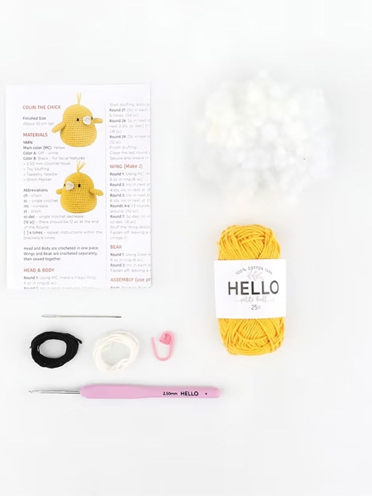 Hello Mini Amigurumi Kiti - MAK02 - Sevimli Piliç