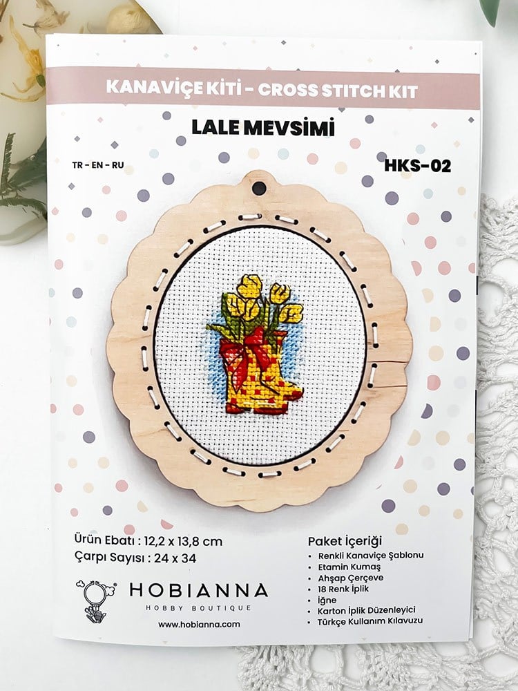 Hobianna Kanaviçe Kiti - Lale Mevsimi