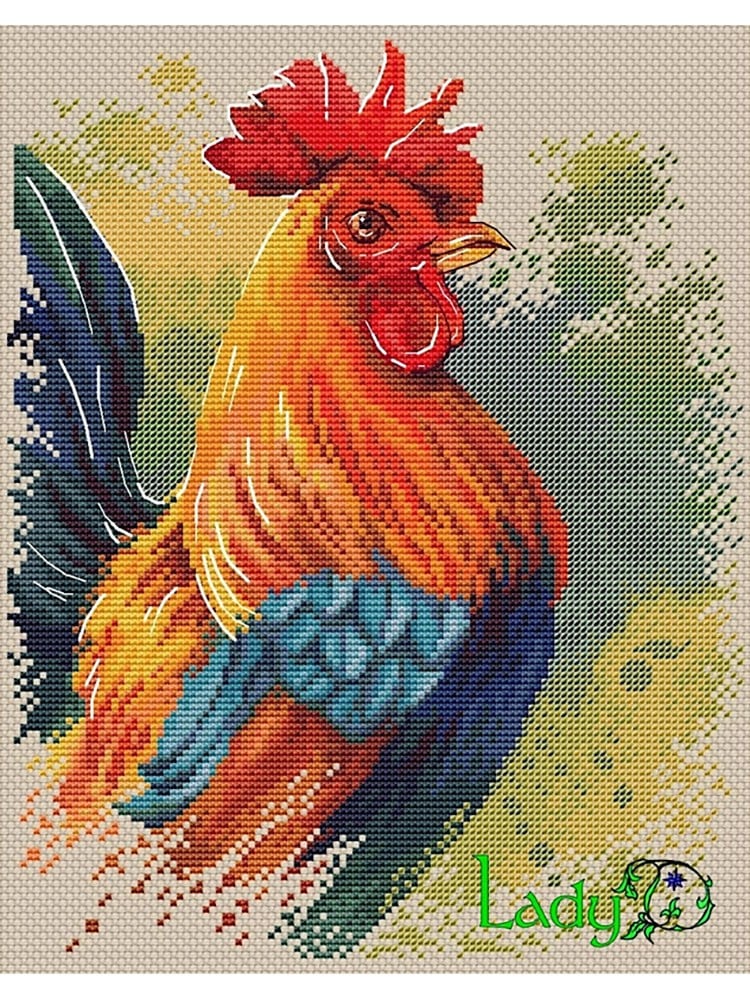 Horoz Kanaviçe Şablonu (Elektronik Versiyonu)