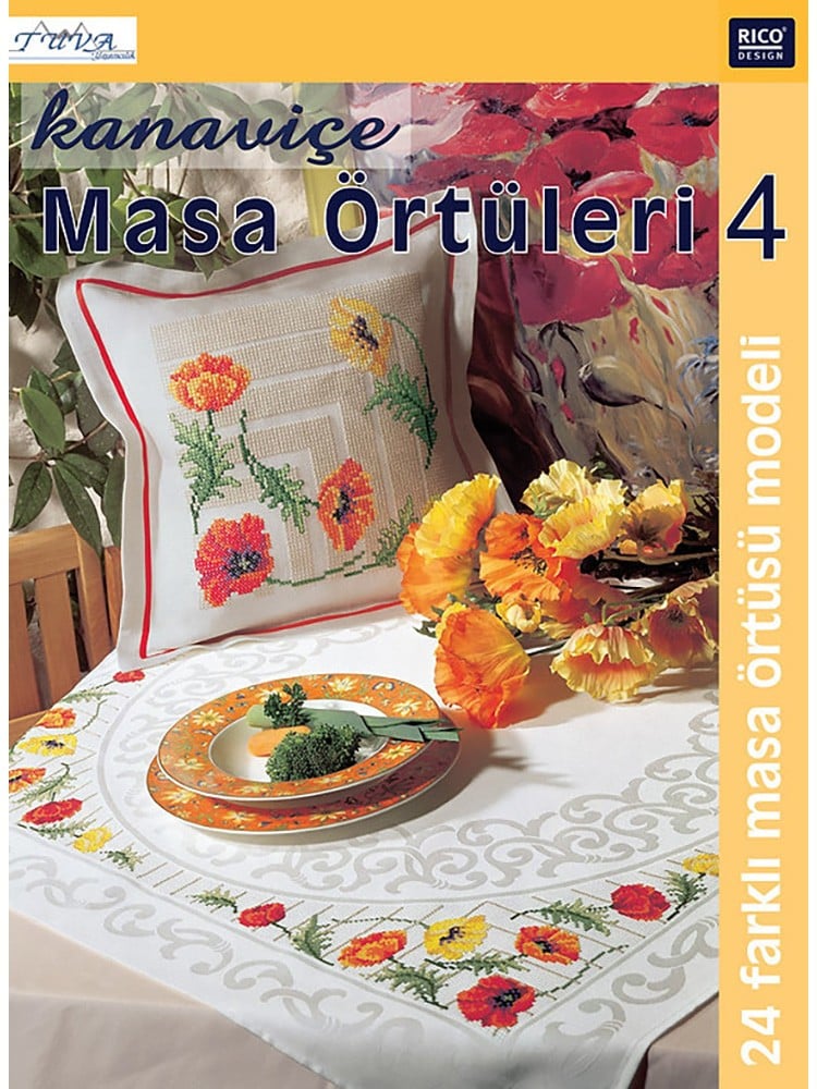 Kanaviçe Masa Örtüleri 4 Kitabı