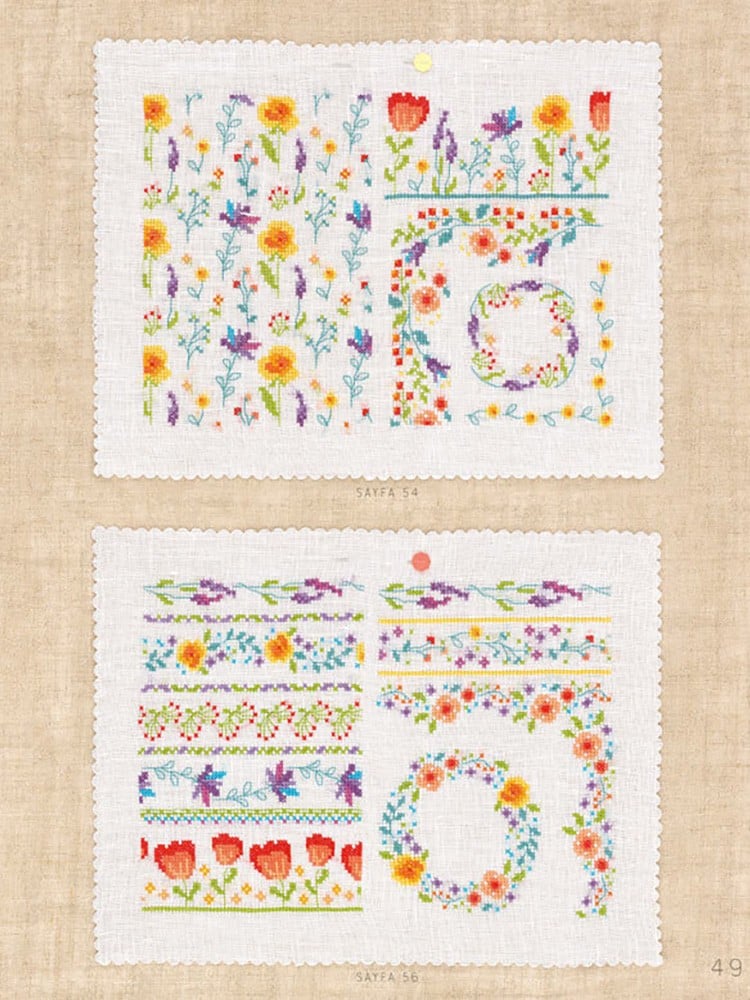 Kanaviçe Modern Motif ve Bordürler Kitabı
