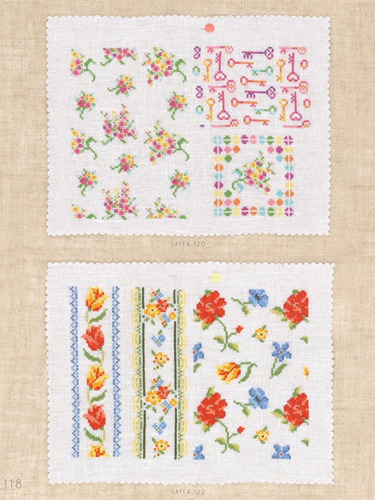 Kanaviçe Modern Motif ve Bordürler Kitabı