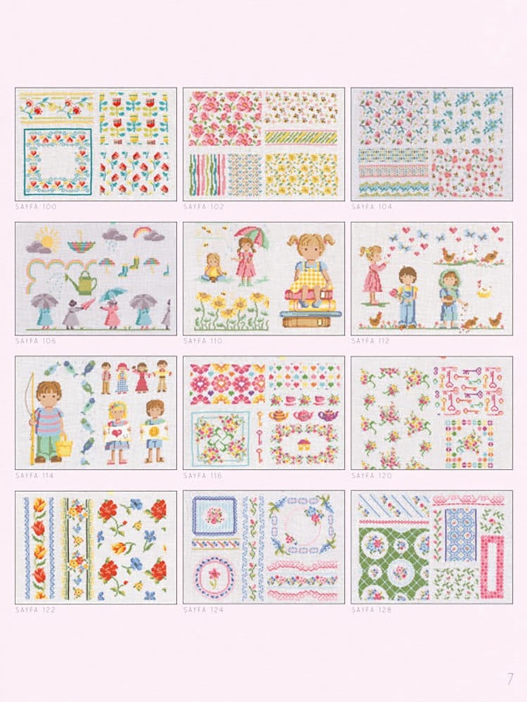 Kanaviçe Modern Motif ve Bordürler Kitabı