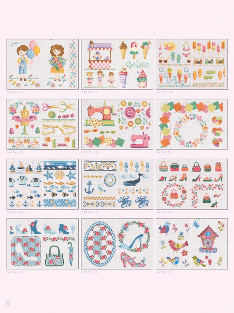 Kanaviçe Modern Motif ve Bordürler Kitabı
