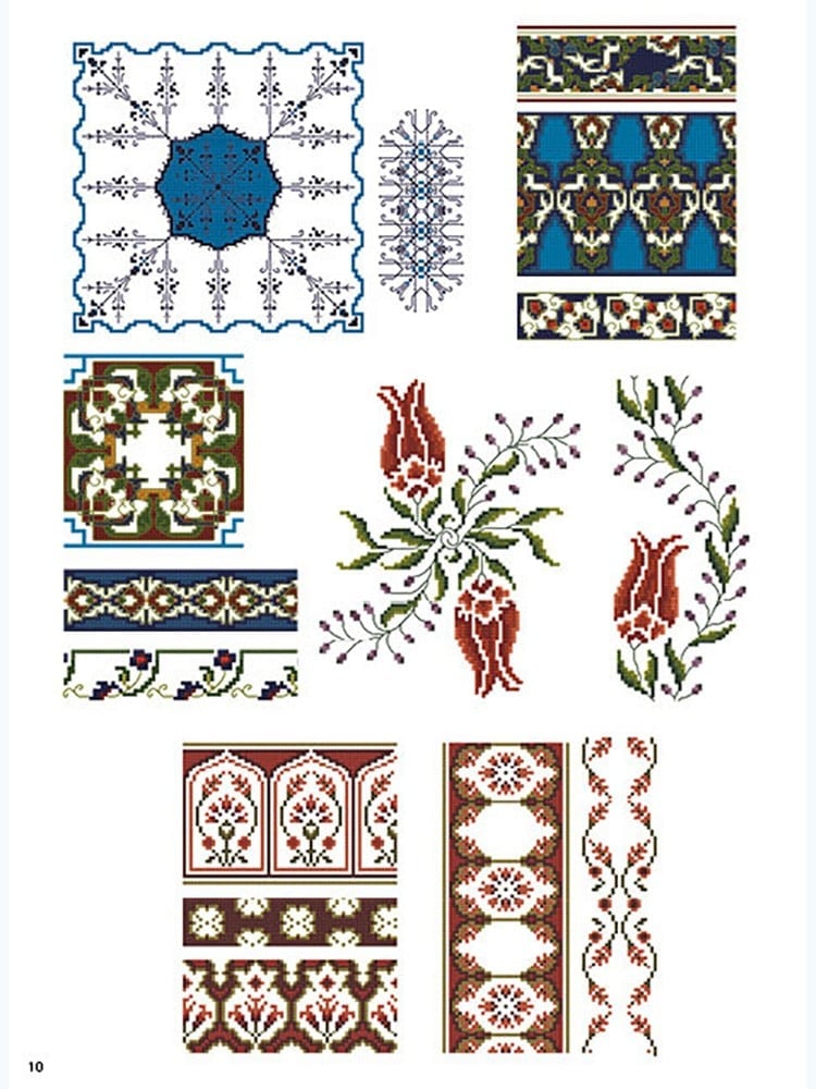 Kanaviçe Osmanlı Motifleri Kitabı