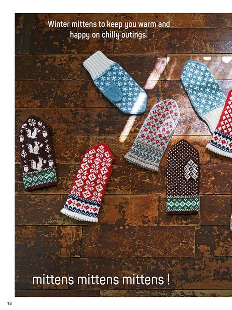 Knit Latvian Mittens (İngilizce)