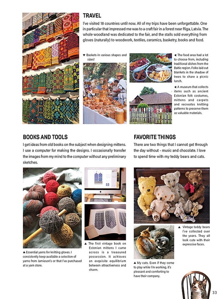 Knit Latvian Mittens (İngilizce)