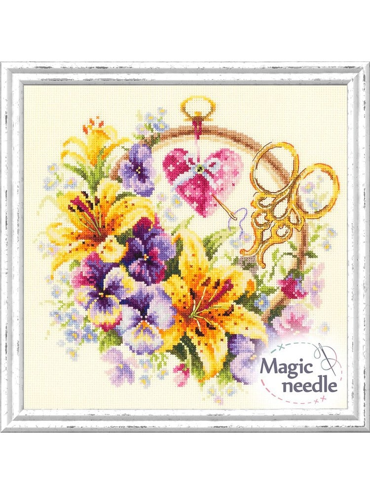 Magic Needle Nakışçı İçin Lilyumlar Kanaviçe Kiti - 100-121