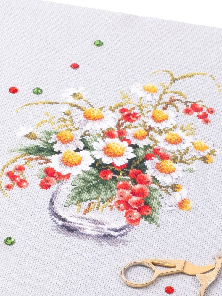 Magic Needle Papatya ve Kırmızı Frenk Üzümü Kanaviçe Kiti - 100-012