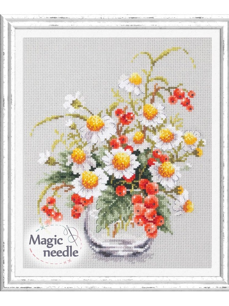 Magic Needle Papatya ve Kırmızı Frenk Üzümü Kanaviçe Kiti - 100-012