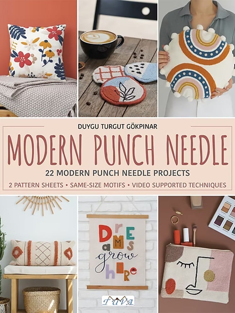 Modern Punch Needle Punch Kitabı (İngilizce)