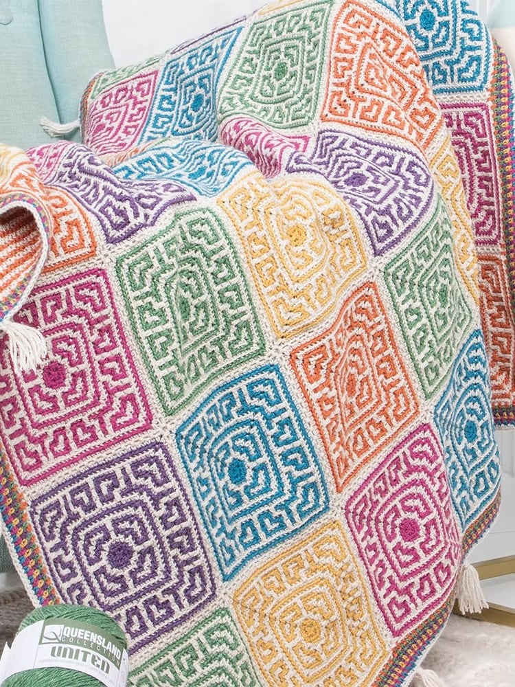 Mosaic Crochet Örgü Kitabı (İngilizce)