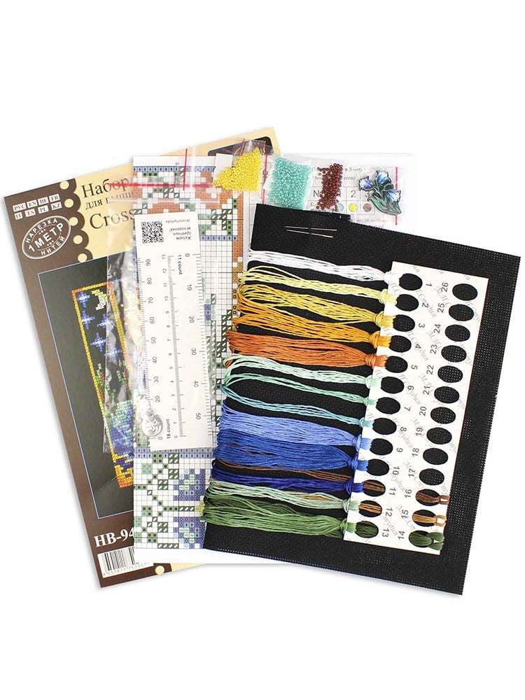 MP Studia Mini Sampler: Eğrelti Çiçeği Kanaviçe Kiti (Etamin, İplik ve Şema Dahil) - HB-942