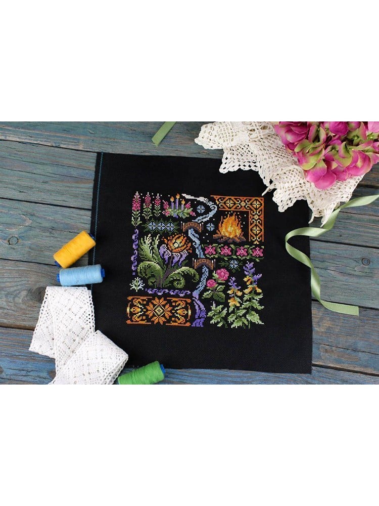 MP Studia Sampler: Ivan Kupala Gecesi Kanaviçe Kiti (Etamin, İplik ve Şema Dahil) - HB-890