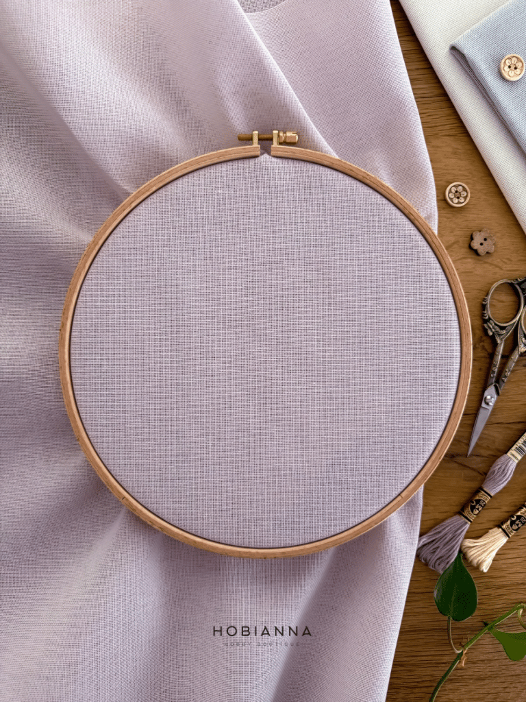 Nazende Evenweave Kumaş- Lavanta - En:160cm, 27ct