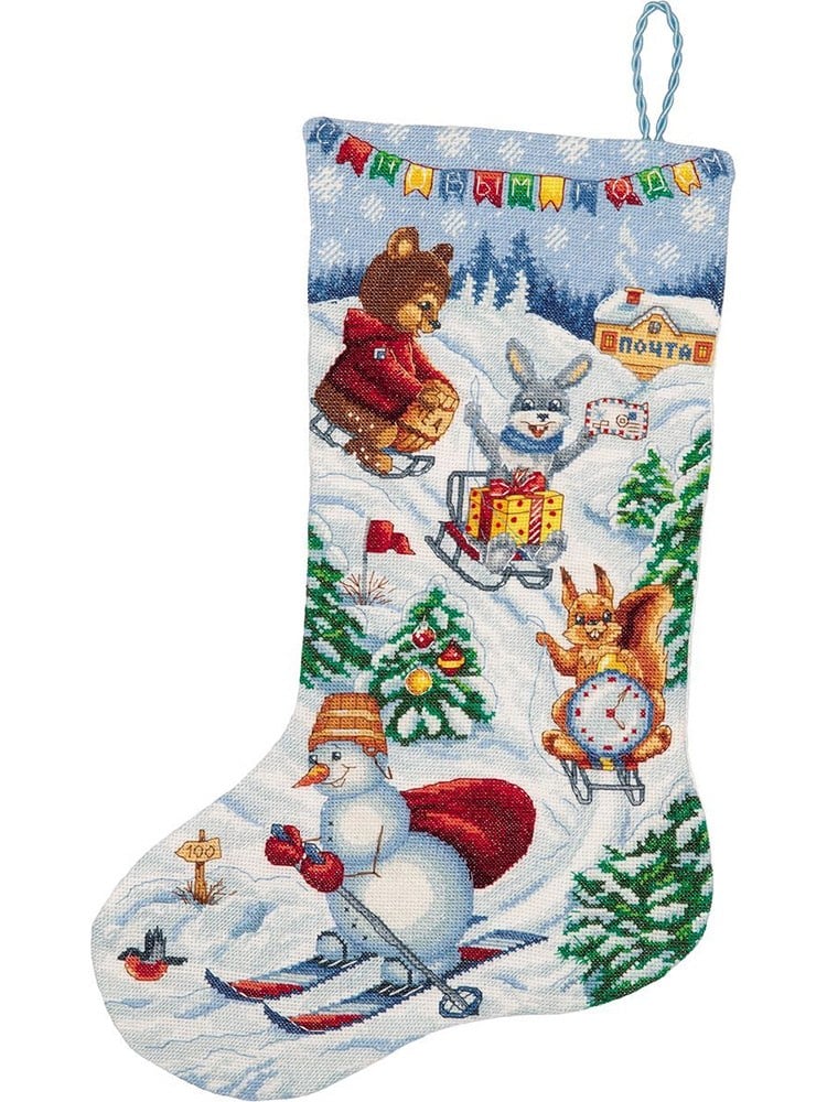 Panna Kanaviçe Kiti - PR-7253 - Winter Fun Stocking