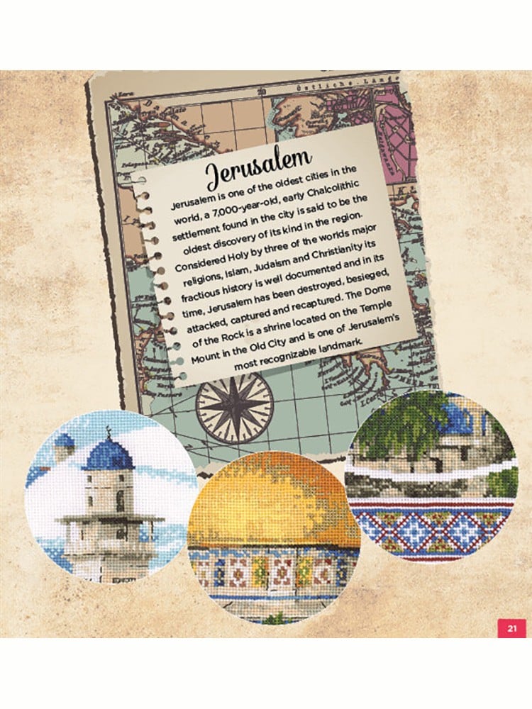 Stunning Scenery in Cross Stitch Kanaviçe Kitabı (İngilizce)